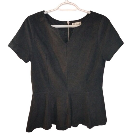 Neiman Marcus Exclusive Black Leather Top Pleated Bottom Size Small - Picture 1 of 9